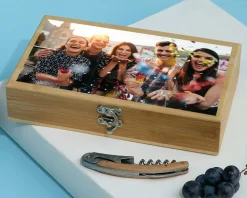 Coffret sommelier personnalisé - 5 accessoires - Photo|Cadeaux.com Discount