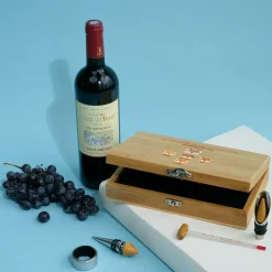 Coffret sommelier personnalisé - 5 accessoires - Papi Renard|Cadeaux.com Clearance