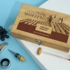 Coffret sommelier personnalisé - 5 accessoires - Vignoble|Cadeaux.com Online