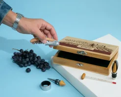 Coffret sommelier personnalisé - 5 accessoires - Vignoble|Cadeaux.com Online