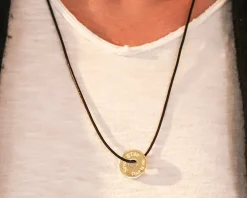 Collier homme personnalisé jeton sur cordon|Cadeaux.com Hot