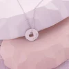 Collier personnalisé Jeton coeur en Argent véritable|Cadeaux.com Outlet