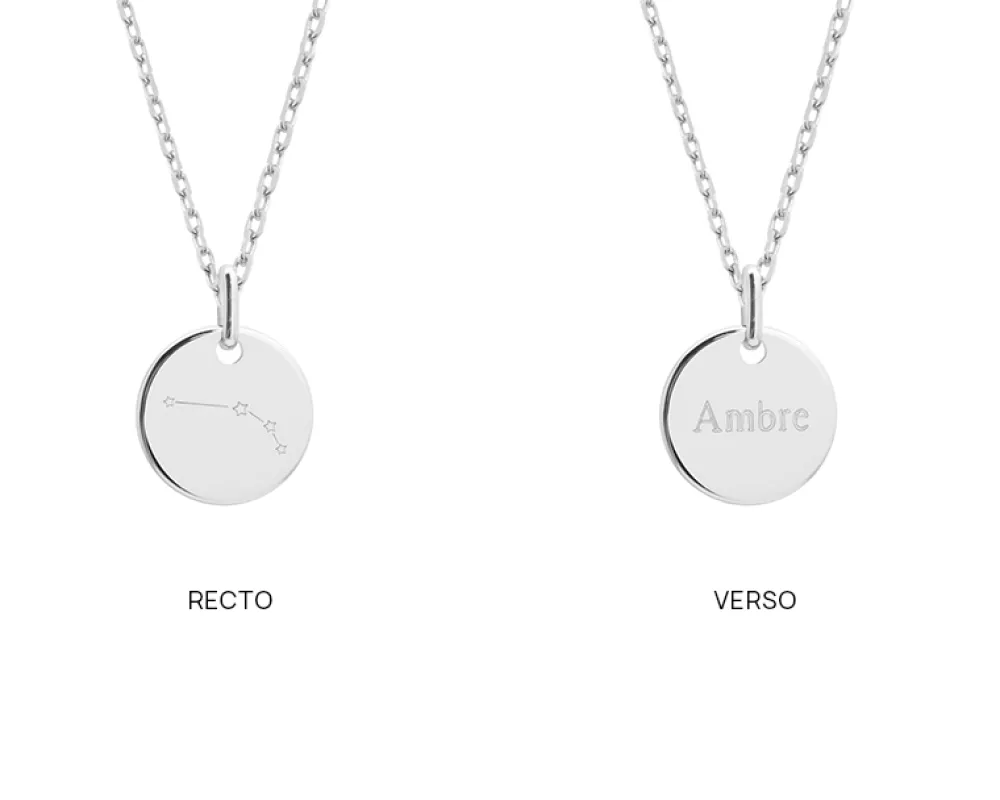 Collier personnalisé plaqué or ou argent - Constellations|Cadeaux.com