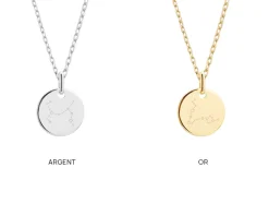 Collier personnalisé plaqué or ou argent - Constellations|Cadeaux.com