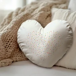 Coussin coeur personnalisé - Message Secret|Cadeaux.com