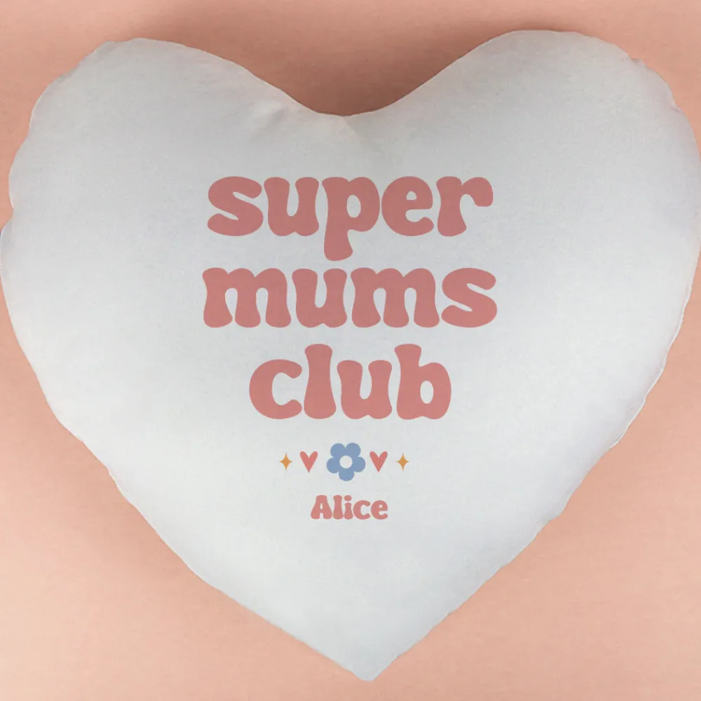 Coussin coeur personnalisé - Cool Mums Club|Cadeaux.com Sale