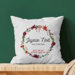 Coussin de Noël personnalisé - Message|Cadeaux.com Outlet
