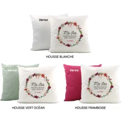 Coussin de Noël personnalisé - Message|Cadeaux.com Outlet
