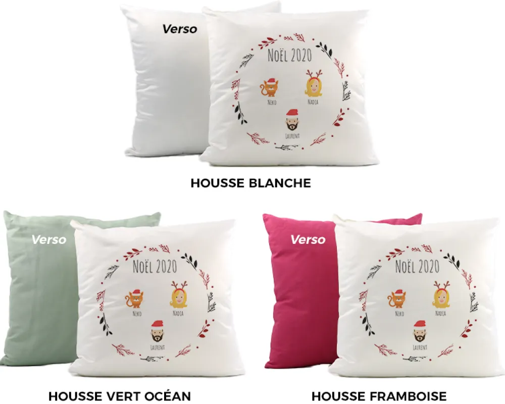 Coussin de Noël personnalisé - Family Circus|Cadeaux.com Online