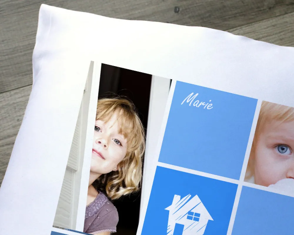 Coussin personnalisé - 5 Photos|Cadeaux.com New