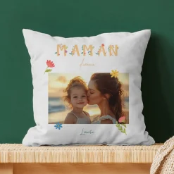 Coussin personnalisé - Amour Fleuri|Cadeaux.com