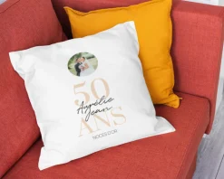 Coussin personnalisé - Anniversaire de mariage|Cadeaux.com Discount