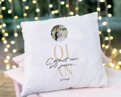 Coussin personnalisé - Anniversaire de mariage|Cadeaux.com Discount