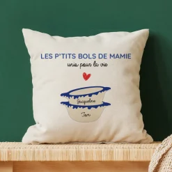 Coussin personnalisé - Bols prénoms famille|Cadeaux.com Sale