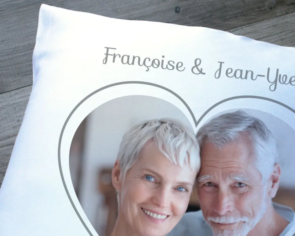 Coussin personnalisé - Coeur Photo|Cadeaux.com Online
