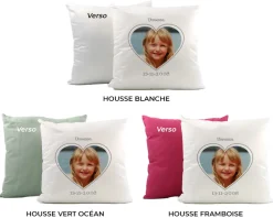 Coussin personnalisé - Coeur Photo|Cadeaux.com Online