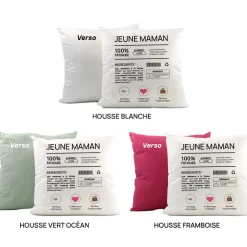 Coussin personnalisé - Composition d'une jeune maman|Cadeaux.com Hot