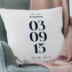 Coussin personnalisé - Date Marquante|Cadeaux.com Clearance