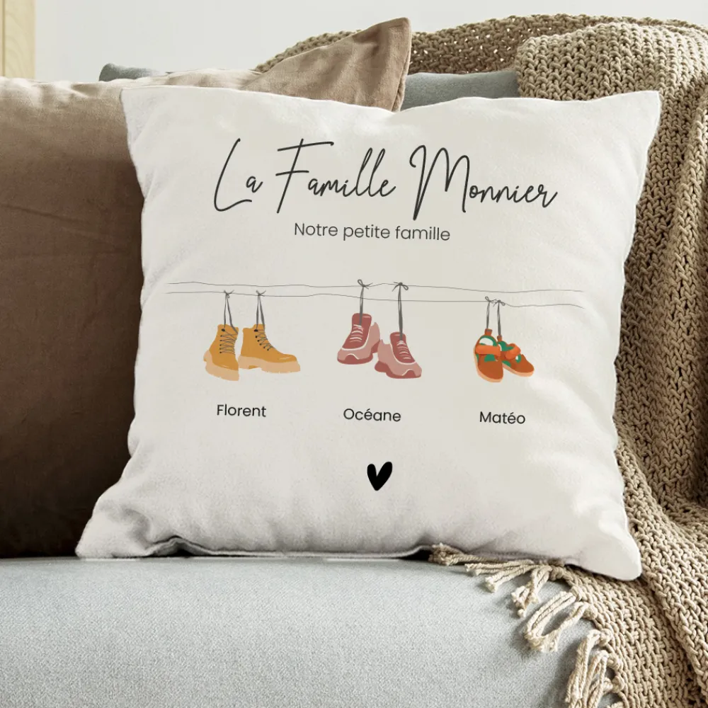 Coussin personnalisé - Famille Chaussures|Cadeaux.com Sale