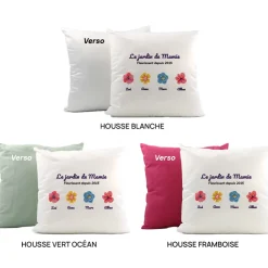 Coussin personnalisé - Famille fleurs|Cadeaux.com Discount