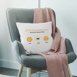 Coussin personnalisé - Famille Soleils|Cadeaux.com Clearance
