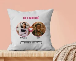 Coussin personnalisé - It's a match|Cadeaux.com Outlet