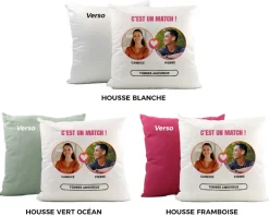 Coussin personnalisé - It's a match|Cadeaux.com Outlet
