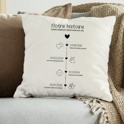 Coussin personnalisé - Ligne de Vie|Cadeaux.com Clearance