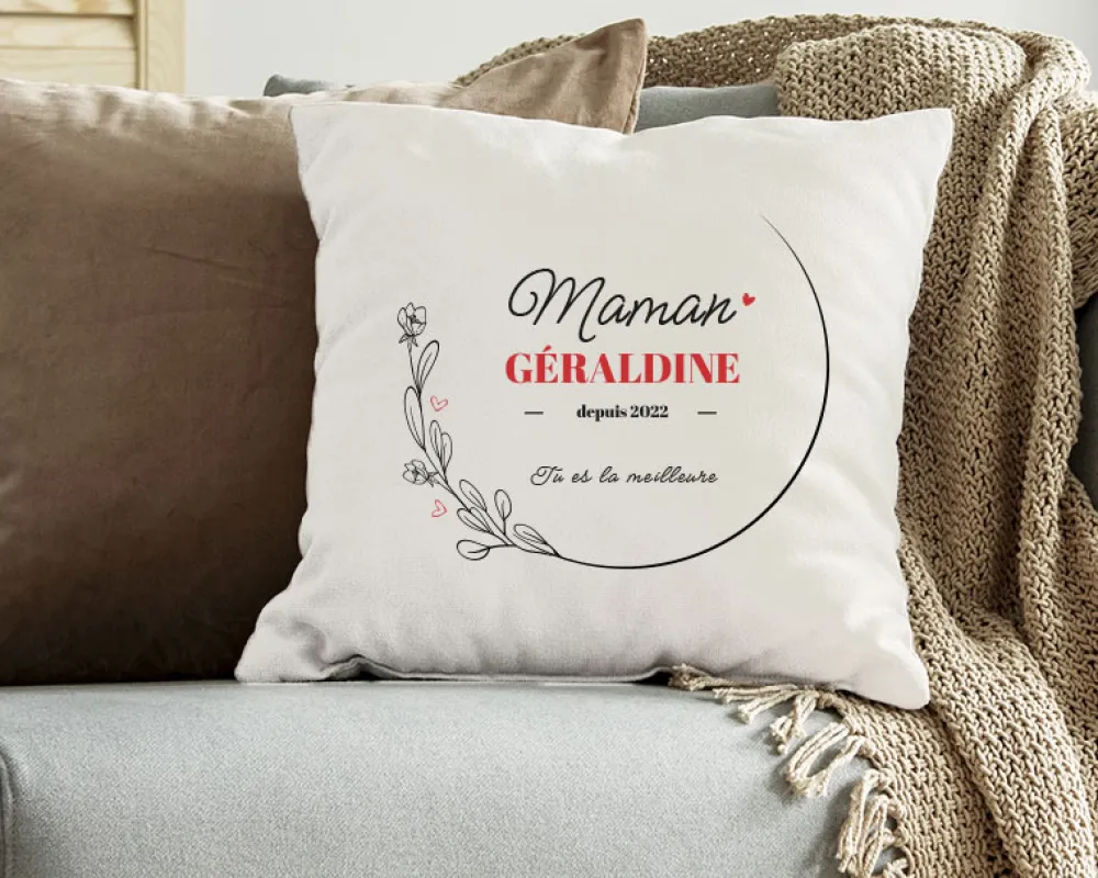 Coussin personnalisé - Maman Depuis|Cadeaux.com Discount