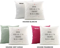 Coussin personnalisé - Message d'amour|Cadeaux.com Best