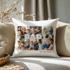 Coussin personnalisé - Multi photos famille|Cadeaux.com Hot