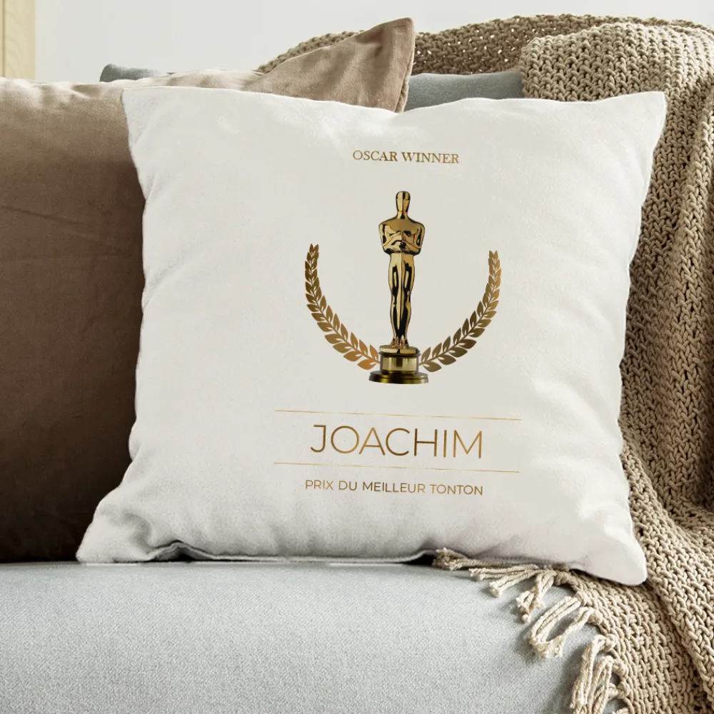 Coussin personnalisé - Oscars|Cadeaux.com Sale