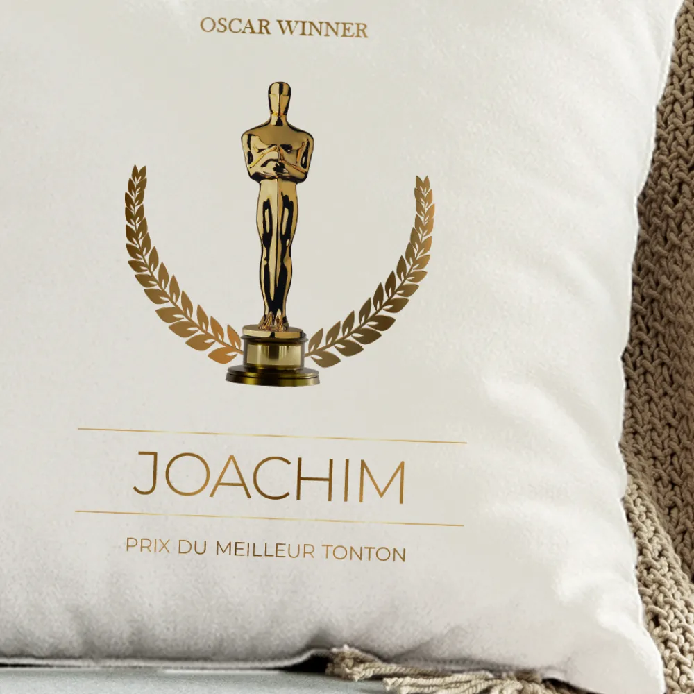 Coussin personnalisé - Oscars|Cadeaux.com Sale