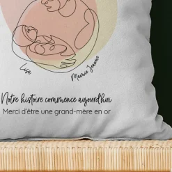 Coussin personnalisé - Première Fête des Grands-mères|Cadeaux.com Outlet