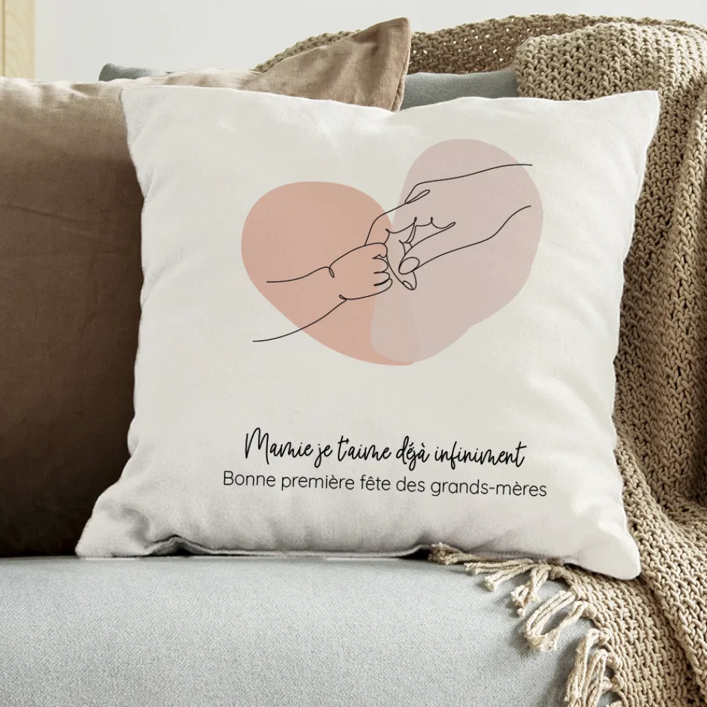 Coussin personnalisé - Première Fête des Grands-mères|Cadeaux.com Outlet