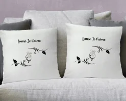 Coussin personnalisé - Rose Swarovski®|Cadeaux.com Online