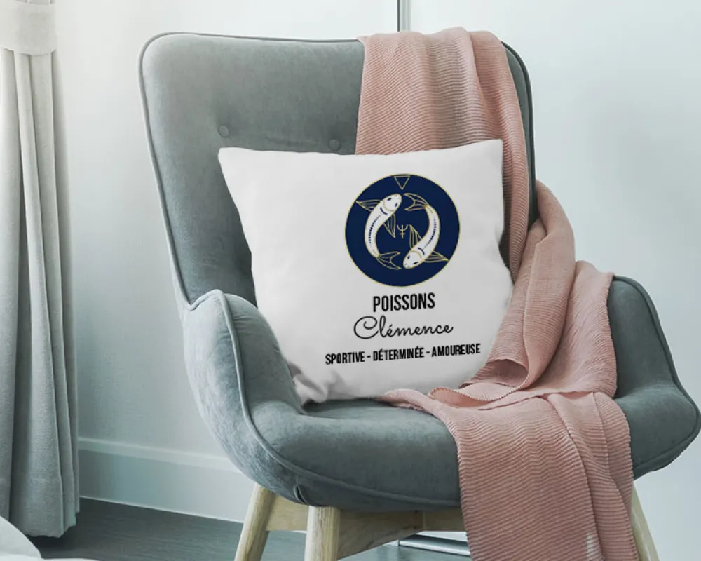 Coussin personnalisé - Signe Astrologique|Cadeaux.com Discount