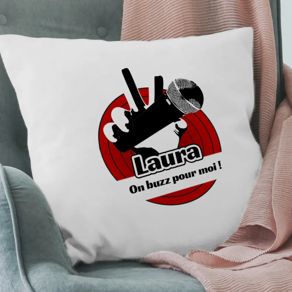 Coussin personnalisé - The Buzz|Cadeaux.com Best