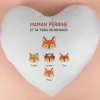 Coussin personnalisé coeur - Maman Renard et sa meute|Cadeaux.com Online