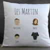 Coussin personnalisé famille - Family Circus|Cadeaux.com Outlet