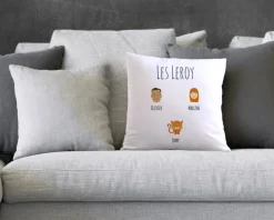 Coussin personnalisé famille - Family Circus|Cadeaux.com Outlet