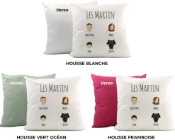 Coussin personnalisé famille - Family Circus|Cadeaux.com Outlet