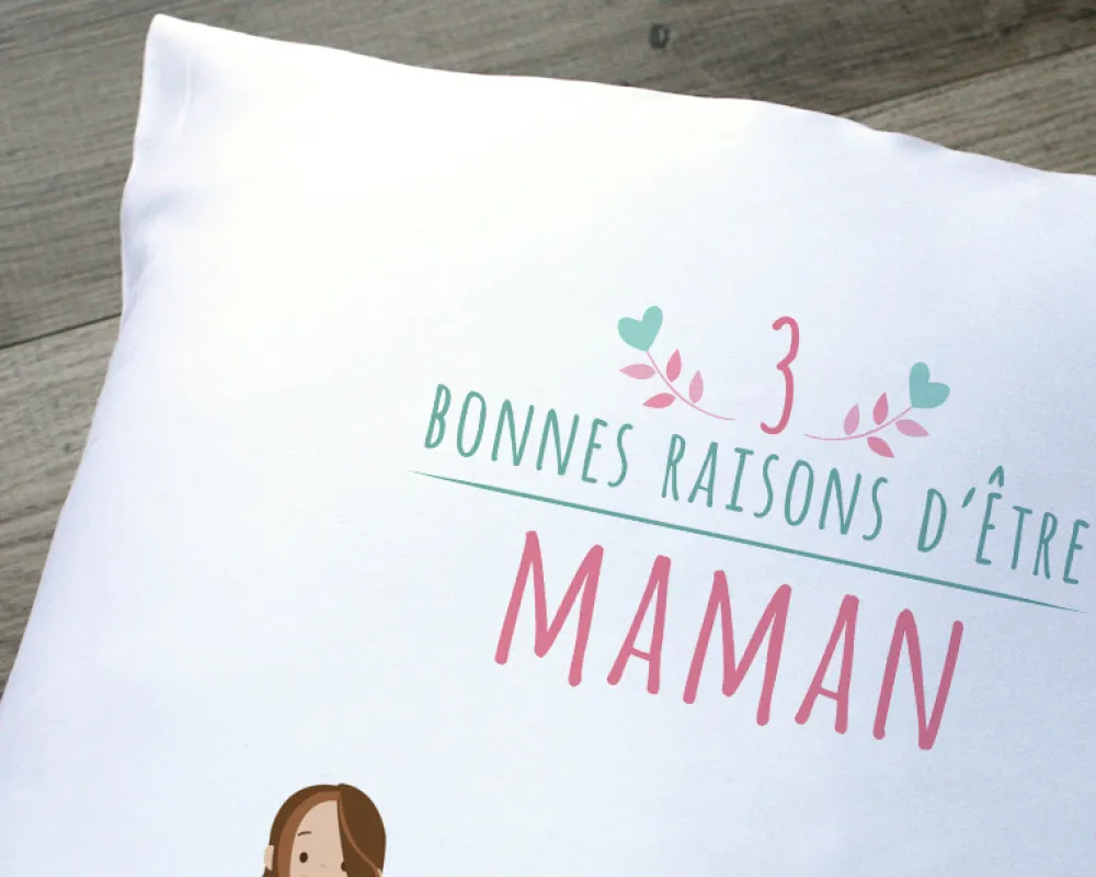 Coussin personnalisé femme - Family Circus|Cadeaux.com Clearance
