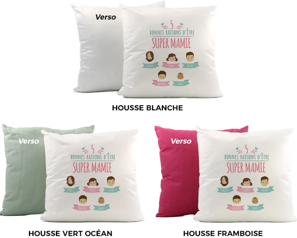 Coussin personnalisé femme - Family Circus|Cadeaux.com Clearance