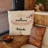 Coussin personnalisé femme - Meilleure du monde|Cadeaux.com Outlet
