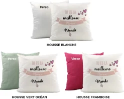 Coussin personnalisé femme - Meilleure du monde|Cadeaux.com Outlet