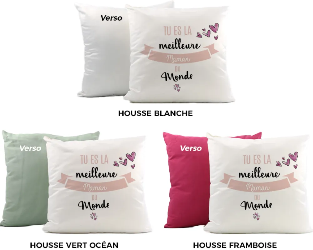 Coussin personnalisé femme - Meilleure du monde|Cadeaux.com Outlet