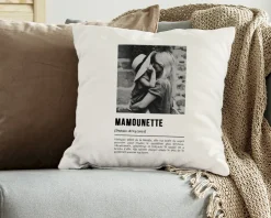 Coussin personnalisé photo - Définition Maman|Cadeaux.com Clearance