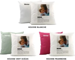 Coussin personnalisé photo - Définition Maman|Cadeaux.com Clearance