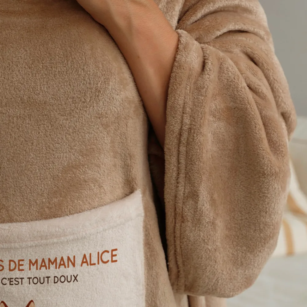 Couverture à manches personnalisée - Maman Renard et sa meute|Cadeaux.com Discount